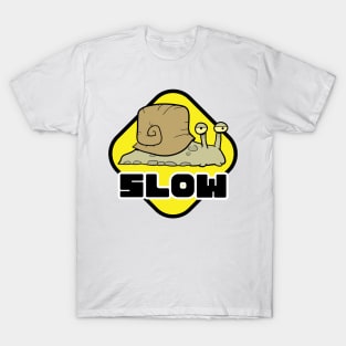 Slow Sign Snail T-Shirt